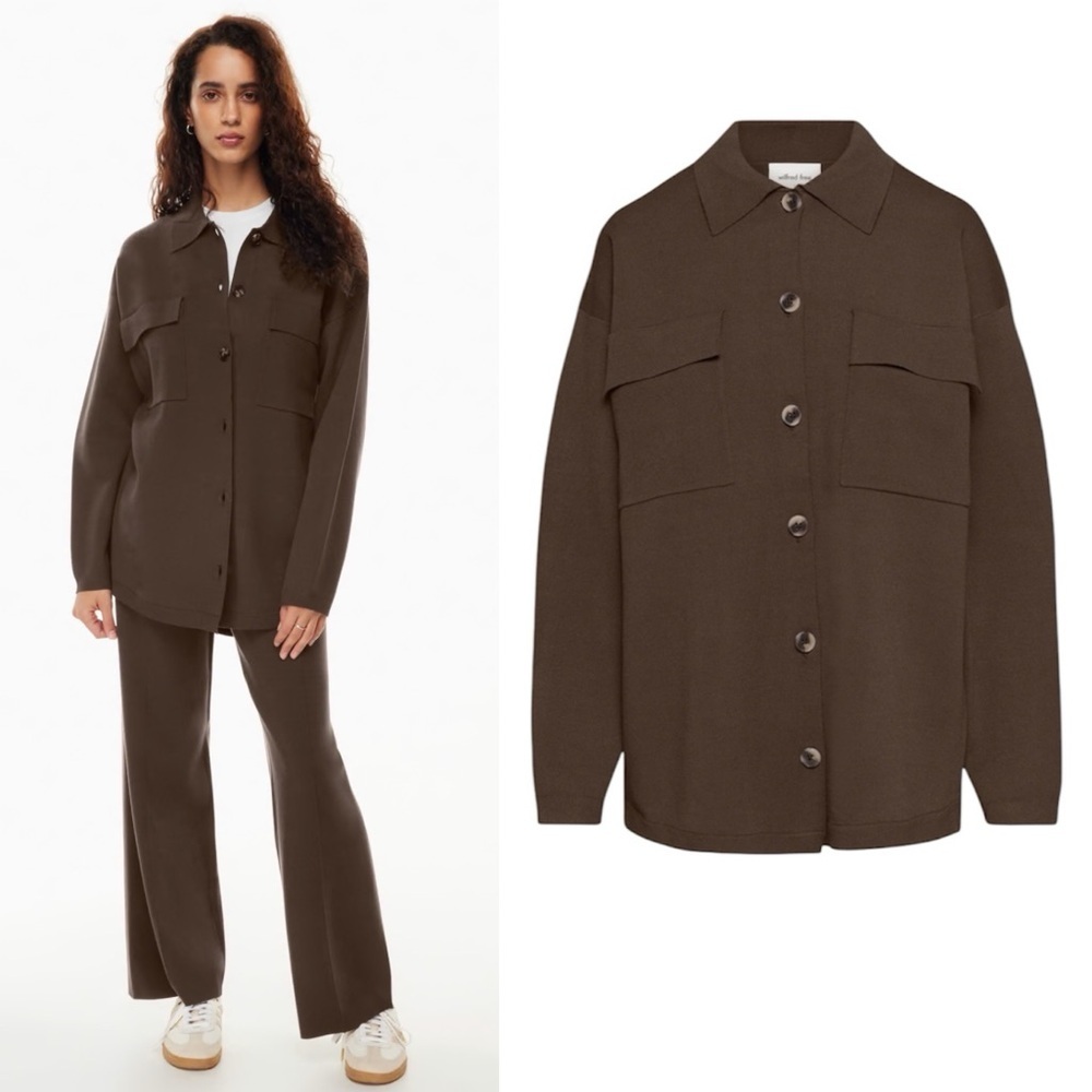 Aritzia Wilfred Free Ronnie Sweater Rustical Olive XSmall